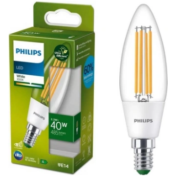 LED spuldze ULTRAEFFICIENT VINTAGE Philips B35 E14