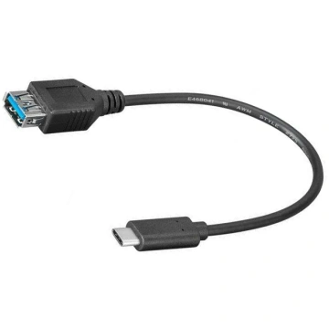 Cable; OTG,USB 3.0; USB A socket,USB C plug; 0.2m;
