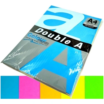 Double A Papier kolorowy A4 Mix 5 kolorow neonowyc