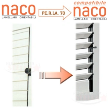 Comando orientabile a 15 lamelle compatibile Naco 