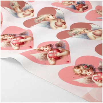 "Little cupid" heart to cut out in soft felt - val