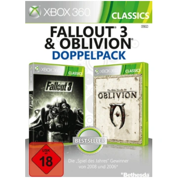 Lietots - Xbox 360 Fallout 3 & Oblivion Double Pac