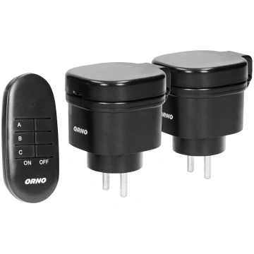 Set of wireless mini sockets controlled by remote