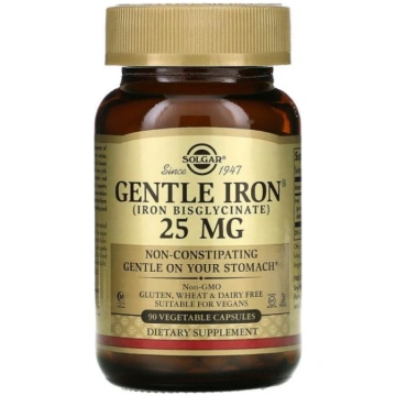 Solgar Gentle Iron, aminoskābju helāts 25 mg ASV -