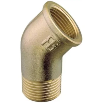 Misiņa līkums 1/2"/45° FM