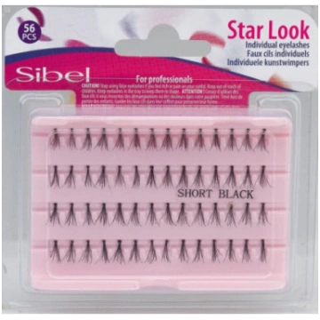 Mākslīgās skropstas, individuālas, 5mm, 56gab. 000