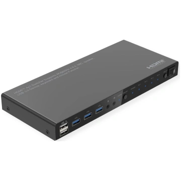 Roline KVM Switch, 4 PCs, HDMI 4K@60Hz, with 3 Por