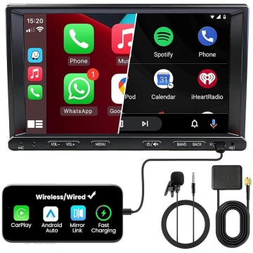 Doppel DIN Autoradio mit Bildschirm für Nissan Qas