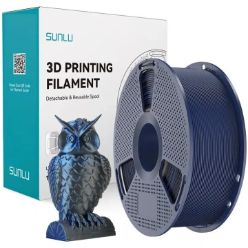 Filaments Sunlu PLA+ Silk Dual Color (melns un zil