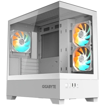 GIGABYTE C201 Panoramic Ice PC Case - Mid-Tower, m