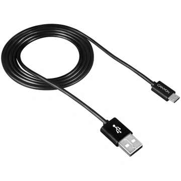 Vads ar Micro USB savienojumu un 1 m garumu Melns