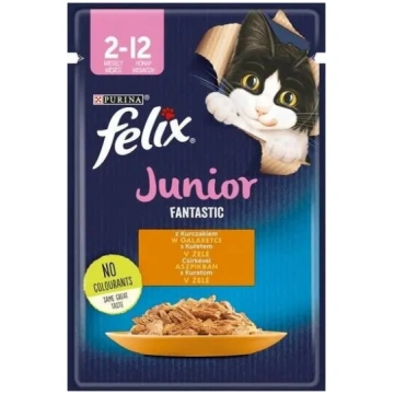 Mitrā kaķu barība maisiņā Nestle Fantastic Junior 