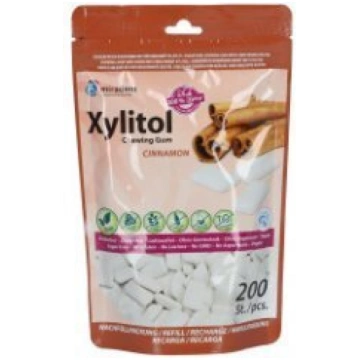 Košļājamā gumija Miradent Xylitol, kanēļa garša 20