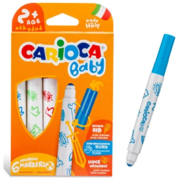 *Flomāsteri CARIOCA BABY 2+, 6 krāsas RIM428136