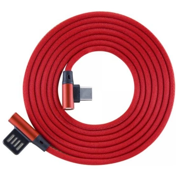 Sbox USB->Type-C 90 m/m 1.5m Type-C-90R Strawberry