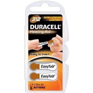 Vienreiz lietojamā baterija Duracell DA312