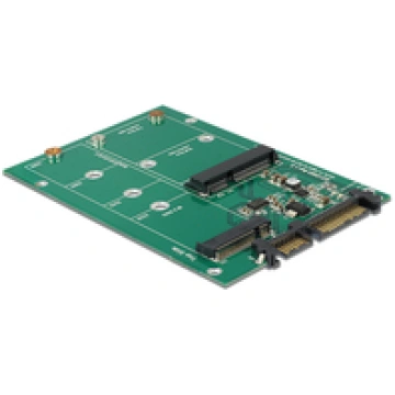 Delock Converter SATA 22 Pin 1 x M.2 NGFF + 1 x mS