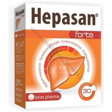 HEPASAN Forte. Iepakojumā 30 kapsulas