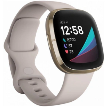 Viedpulksteni Fitbit Sense Lunar Soft Gold Stainle