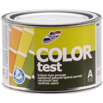 Krāsas toņa paraugs COLOR TEST A bāze, 0.45l RILAK
