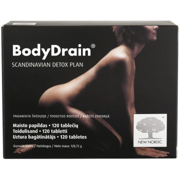 NEW NORDIC BodyDrain tabletes N120 BODY DRAIN