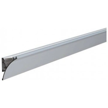 Virsapmetuma 2m LED lentes Ēnu profils - (sudraba)
