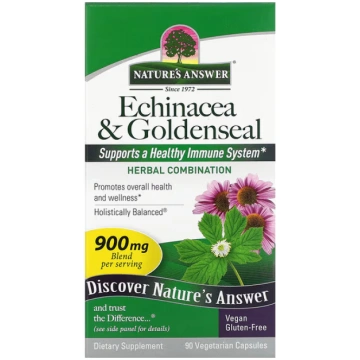 Nature's Answer, Echinacea & Goldenseal, 90 V