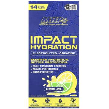 MHP, Impact Hydration, Electrolytes + Creatine, Le