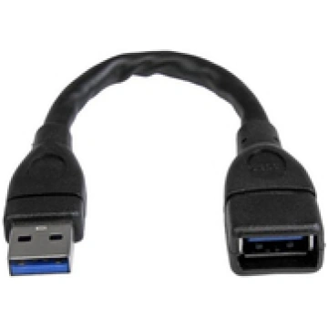 StarTech.com 6IN USB 3.0 EXTENSION CABLE A MALE TO