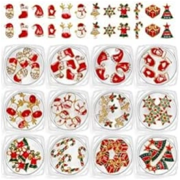 Santa Nails Charme Schneemann Nägel Kunstdekoratio