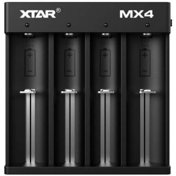 Xtar MX4 lādētājs Ni-MH, LiFePo4, Li-Ion akumulato