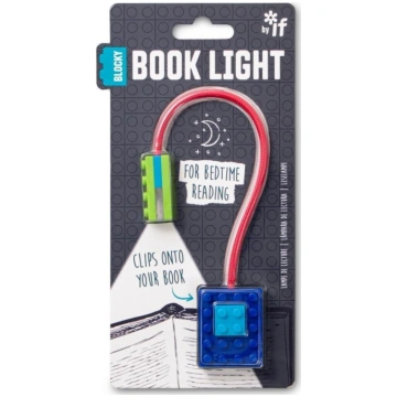 IF Blocky Book Light Blue lampka do ksiazki niebie