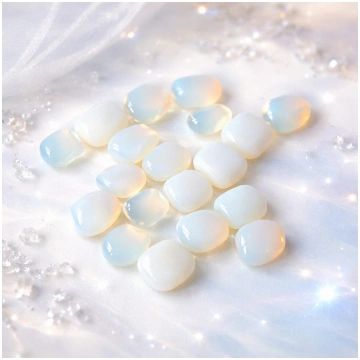 Opalīts – pulēti akmeņi (Opalite Tumbled Stones) 8