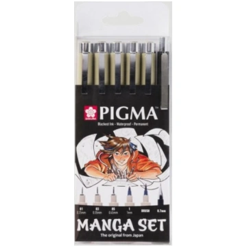 Tool Set Pigma Micron Manga, 6 pezzi Sakura of Ame
