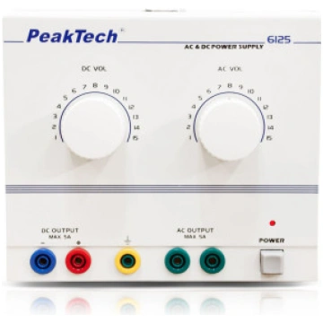 P 6125; Power supply: laboratory; AC/DC,adjustable