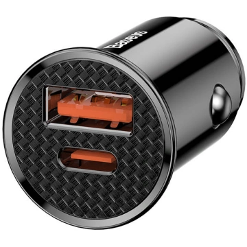 Baseus Circular Car Charger USB Type C / USB 30W P