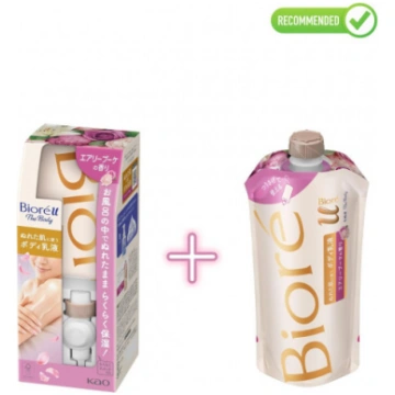 Biore Body lotion 300ml + refill 300ml KAO corp