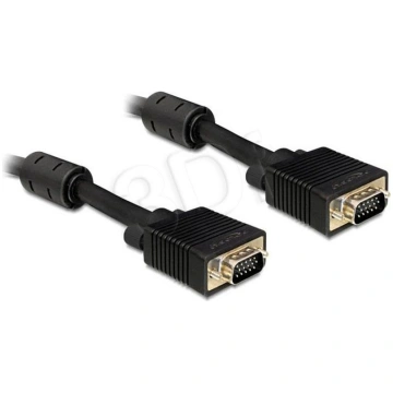Delock VGA HD15M/HD15M dual-shielded w/2*ferrite c