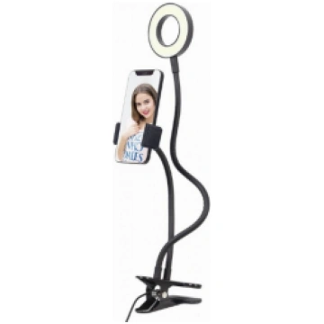 Gembird LED Selfie Ring Light with Phone Holder (L