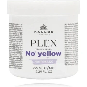 Kallos Plex No Yellow Hair Mask dzeltenu krāsu nei