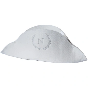 Pirts cepure - Napoleon, balta