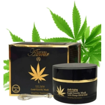 Hemp oil & gold magnētiskā maska ar Nāves Jūras mi