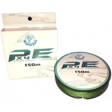 Brand Bait Pītā aukla PEX4 150M 0.8# 0,14mm haki 6
