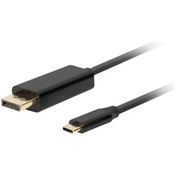 Kabelis Lanberg CA-CMDP-10CU-0018-BK USB Type-C, D