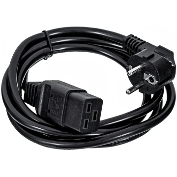 Gembird Type F/C19 1.8m Black Power plug type F C1