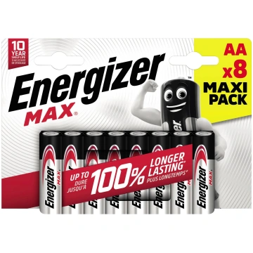 Baterijas Energizer MAX BP8, AA, 1.5 V