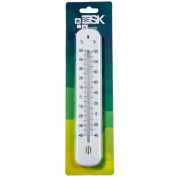 Termometrs fasādei, plastmasas 21 cm 50 cm BESK