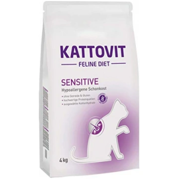 Kattovit Sensitive 4kg - Jūtīgiem kaķiem ar barība