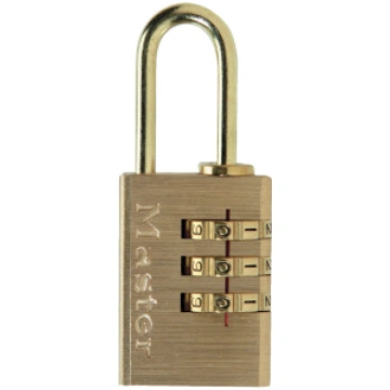 620EURD | Aluminium combination padlock with brass