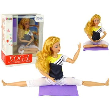 Baby Doll Yoga Mat Long Blonde Hair